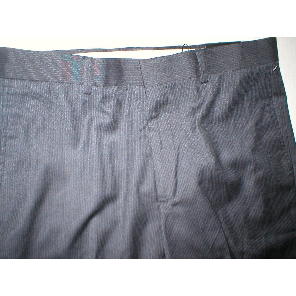 New Mens 34 X 34 Charcoal Dark Gray Designer Pants NWT 81 Parc Bachrach Dress